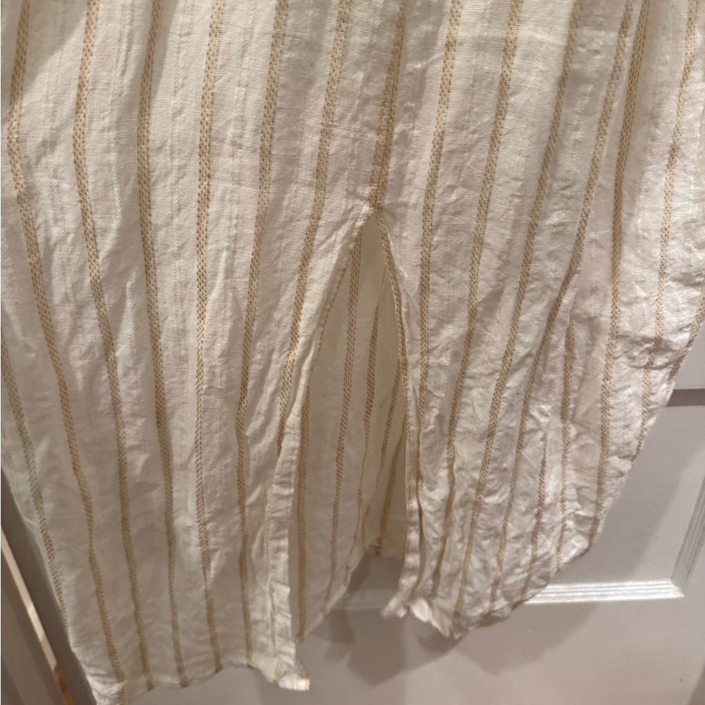 Mara Hoffman Calypso Cream Khaki Braided Maxi Dress - Picture 3 of 5
